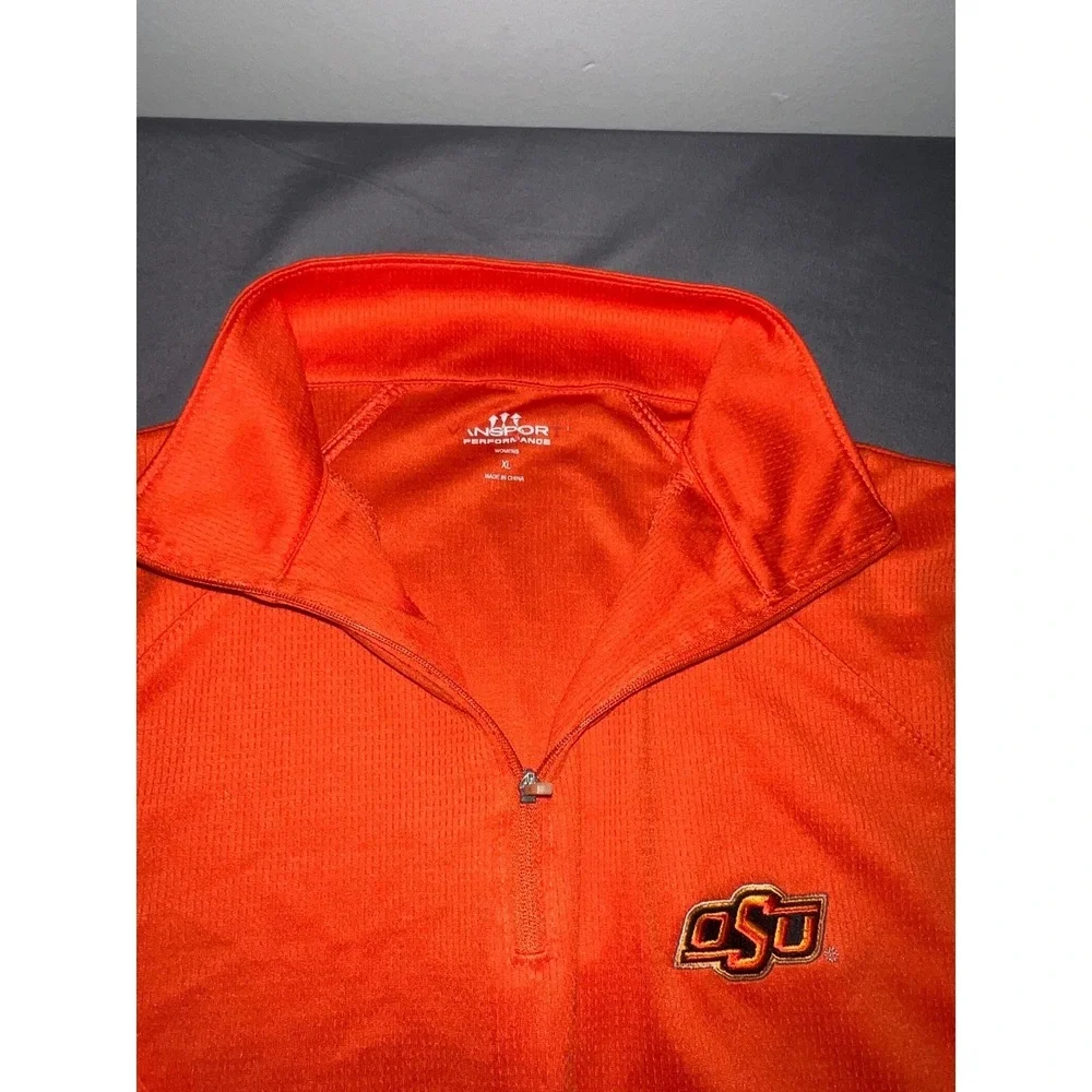Jansport Oklahoma State University OSU Cowboys Quarter Zip Pullover Orange XL